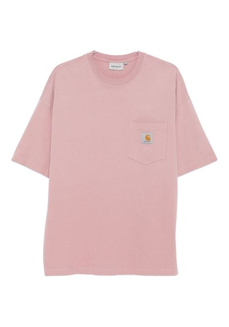 t-shirt hudson pocket uomo rosa CARHARTT WIP | I0351401XF.5F